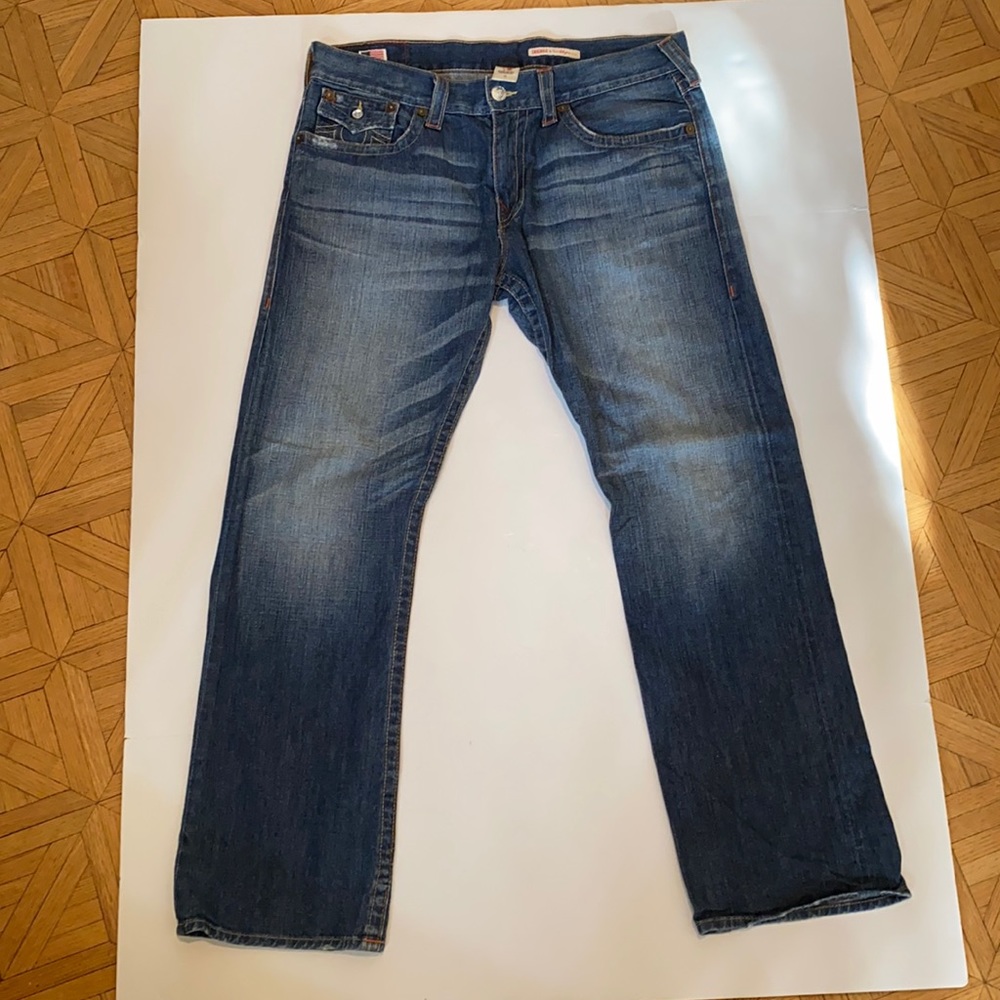 True Religion Ricky Straight Jeans Men size 38